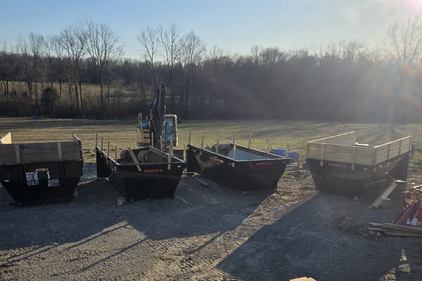 Hurst Earthworks 20-yard roll-off dumpsters